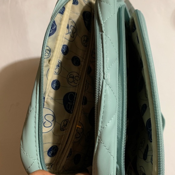 Samantha Brown Bags Samantha Brown Crossbody Bag Purse Quilted Teal